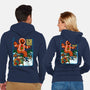 Attack Of The Gingerbread-Unisex-Zip-Up-Sweatshirt-Kimprut