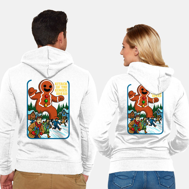 Attack Of The Gingerbread-Unisex-Zip-Up-Sweatshirt-Kimprut