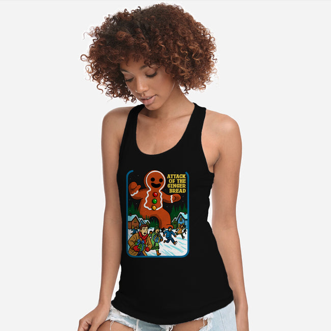 Attack Of The Gingerbread-Womens-Racerback-Tank-Kimprut