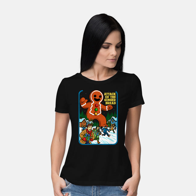 Attack Of The Gingerbread-Womens-Basic-Tee-Kimprut