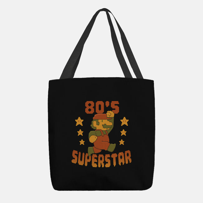80s Star-None-Basic Tote-Bag-DoOomcat