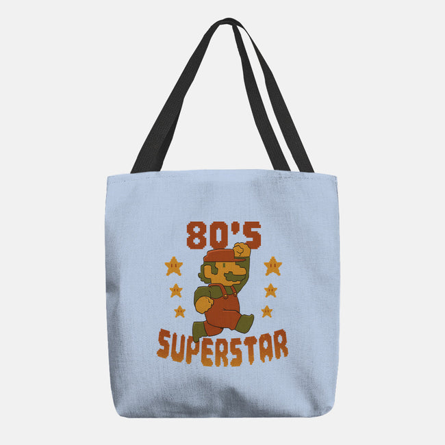 80s Star-None-Basic Tote-Bag-DoOomcat