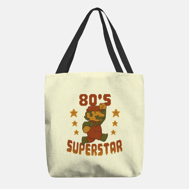 80s Star-None-Basic Tote-Bag-DoOomcat