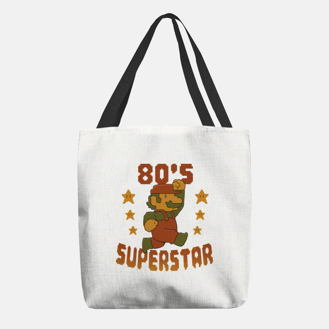80s Star-None-Basic Tote-Bag-DoOomcat
