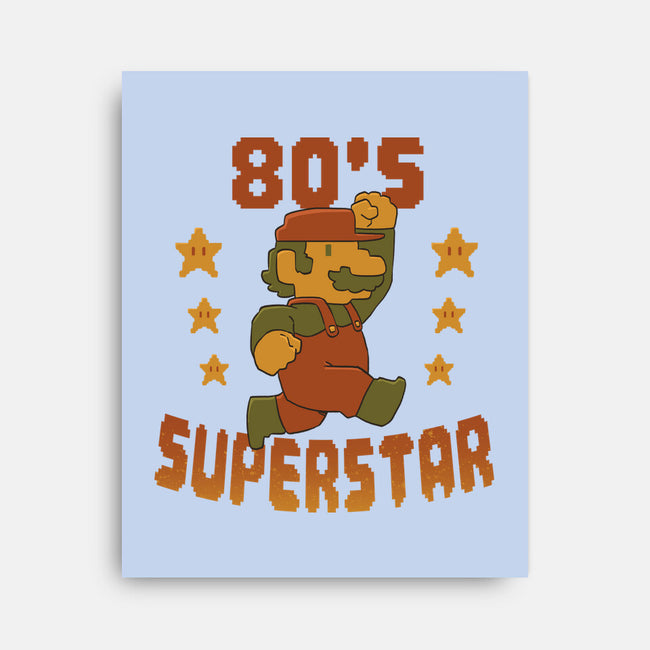 80s Star-None-Stretched-Canvas-DoOomcat
