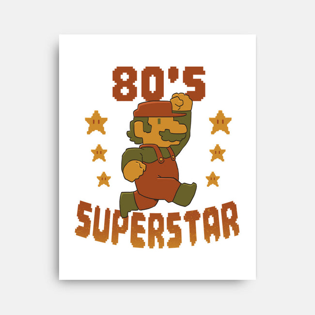 80s Star-None-Stretched-Canvas-DoOomcat