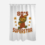 80s Star-None-Polyester-Shower Curtain-DoOomcat