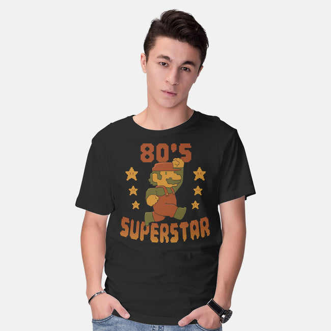 80s Star-Mens-Basic-Tee-DoOomcat