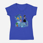 Bird Not Impressed-Womens-V-Neck-Tee-DoOomcat