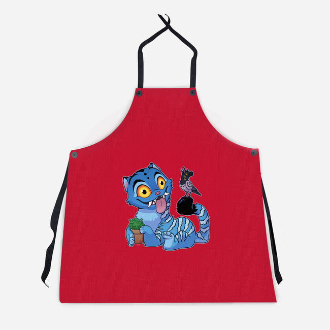 Bird Not Impressed-Unisex-Kitchen-Apron-DoOomcat