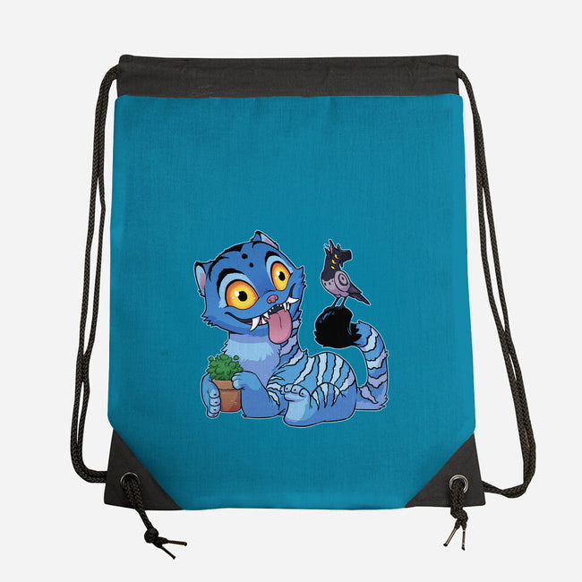 Bird Not Impressed-None-Drawstring-Bag-DoOomcat