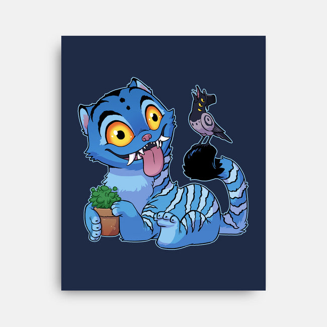 Bird Not Impressed-None-Stretched-Canvas-DoOomcat