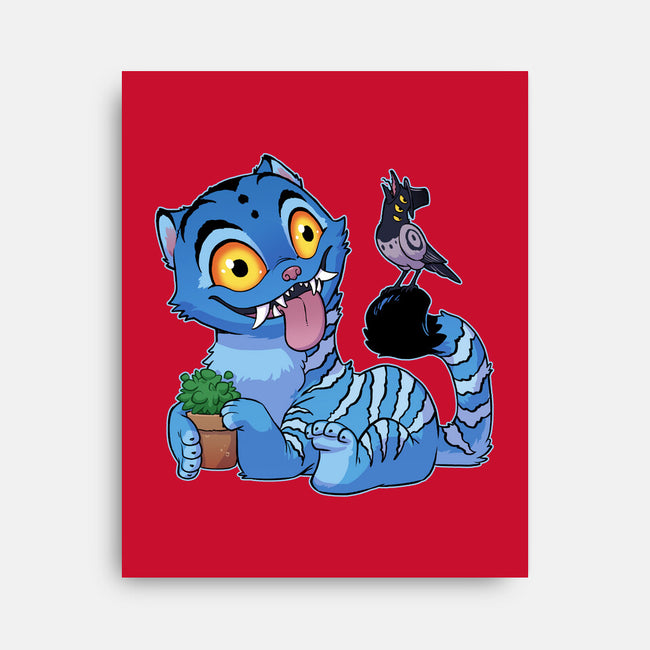 Bird Not Impressed-None-Stretched-Canvas-DoOomcat