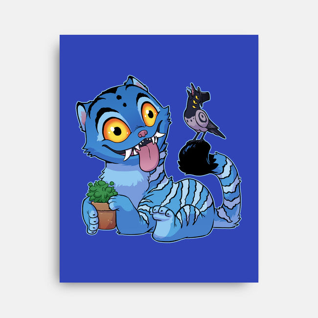 Bird Not Impressed-None-Stretched-Canvas-DoOomcat