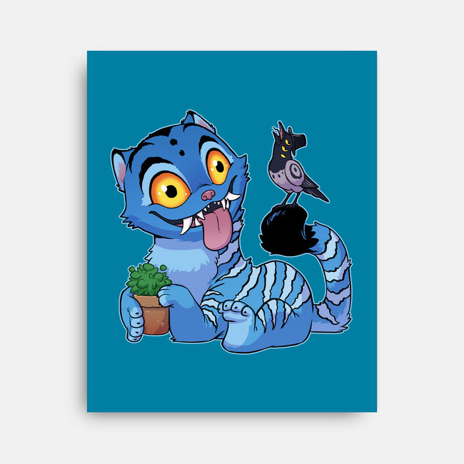 Bird Not Impressed-None-Stretched-Canvas-DoOomcat