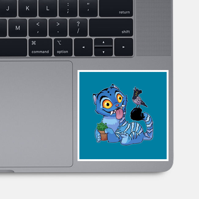 Bird Not Impressed-None-Glossy-Sticker-DoOomcat