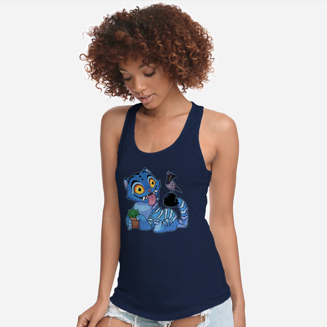 Bird Not Impressed-Womens-Racerback-Tank-DoOomcat