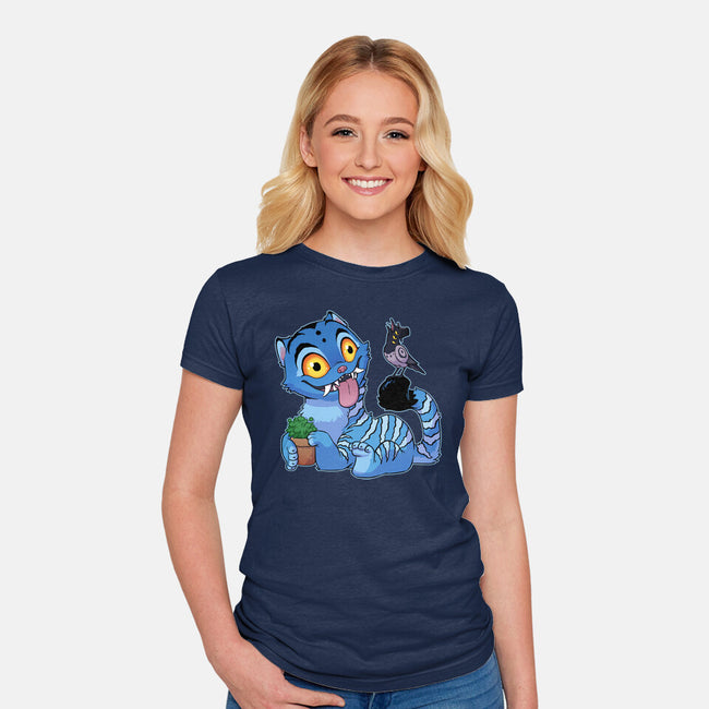 Bird Not Impressed-Womens-Fitted-Tee-DoOomcat