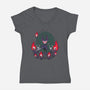 The Nightmare Dance-Womens-V-Neck-Tee-Medox