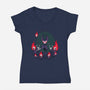 The Nightmare Dance-Womens-V-Neck-Tee-Medox