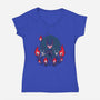 The Nightmare Dance-Womens-V-Neck-Tee-Medox