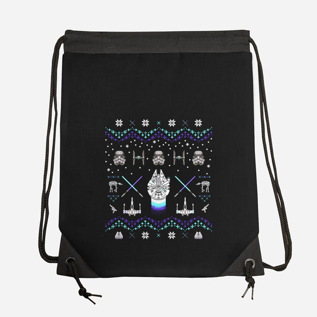 Christmas Space Opera-None-Drawstring-Bag-rocketman_art