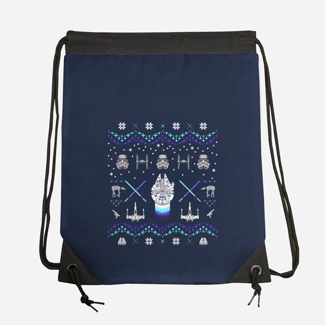 Christmas Space Opera-None-Drawstring-Bag-rocketman_art