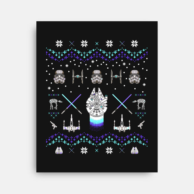 Christmas Space Opera-None-Stretched-Canvas-rocketman_art