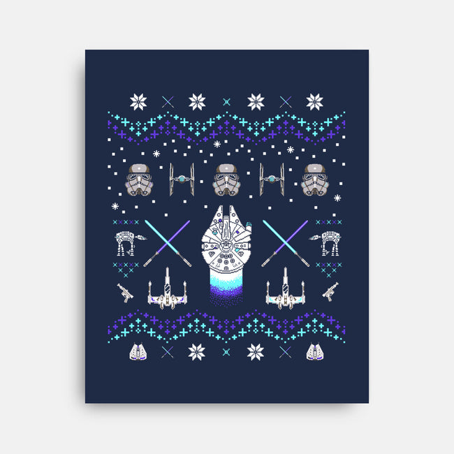 Christmas Space Opera-None-Stretched-Canvas-rocketman_art