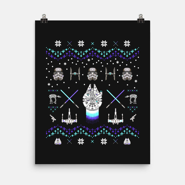 Christmas Space Opera-None-Matte-Poster-rocketman_art
