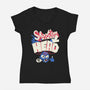 Zombie Tip-Womens-V-Neck-Tee-estudiofitas
