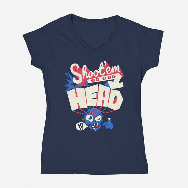 Zombie Tip-Womens-V-Neck-Tee-estudiofitas