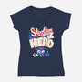Zombie Tip-Womens-V-Neck-Tee-estudiofitas