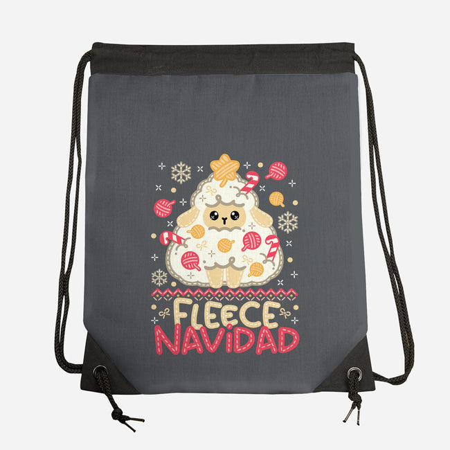 Fleece Navidad Ugly Sweater-None-Drawstring-Bag-NemiMakeit
