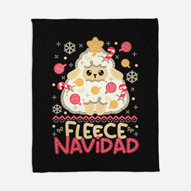 Fleece Navidad Ugly Sweater-None-Fleece-Blanket-NemiMakeit