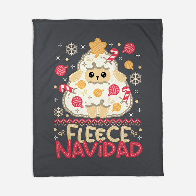 Fleece Navidad Ugly Sweater-None-Fleece-Blanket-NemiMakeit