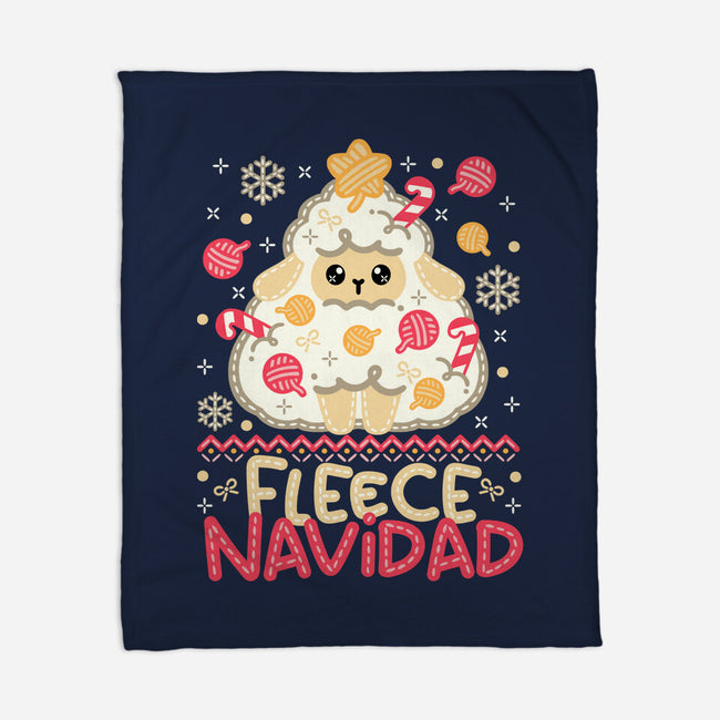 Fleece Navidad Ugly Sweater-None-Fleece-Blanket-NemiMakeit
