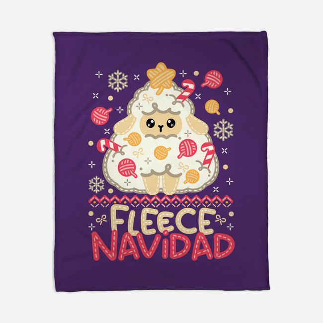 Fleece Navidad Ugly Sweater-None-Fleece-Blanket-NemiMakeit