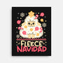 Fleece Navidad Ugly Sweater-None-Stretched-Canvas-NemiMakeit