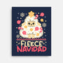 Fleece Navidad Ugly Sweater-None-Stretched-Canvas-NemiMakeit