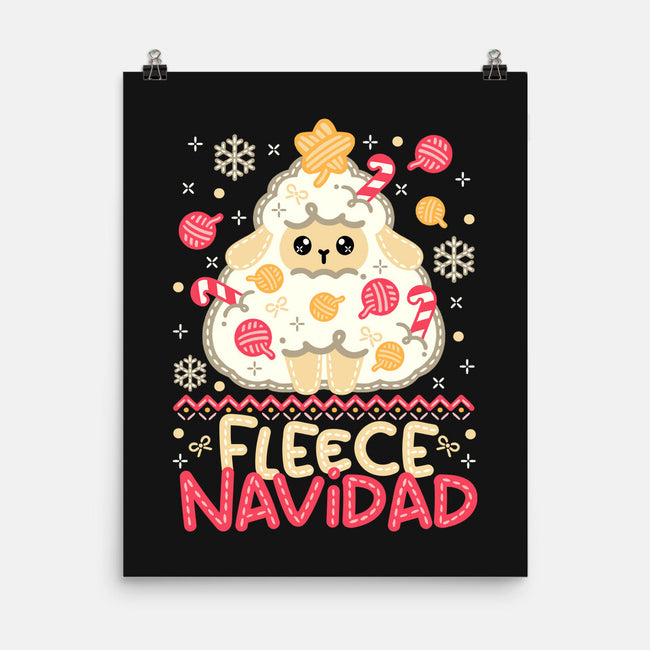 Fleece Navidad Ugly Sweater-None-Matte-Poster-NemiMakeit