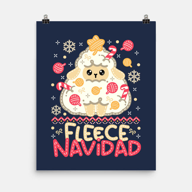 Fleece Navidad Ugly Sweater-None-Matte-Poster-NemiMakeit