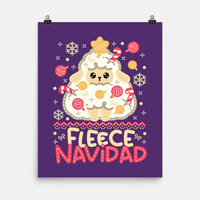 Fleece Navidad Ugly Sweater-None-Matte-Poster-NemiMakeit