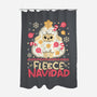 Fleece Navidad Ugly Sweater-None-Polyester-Shower Curtain-NemiMakeit