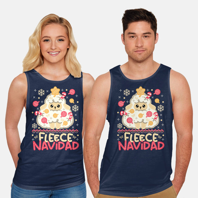 Fleece Navidad Ugly Sweater-Unisex-Basic-Tank-NemiMakeit