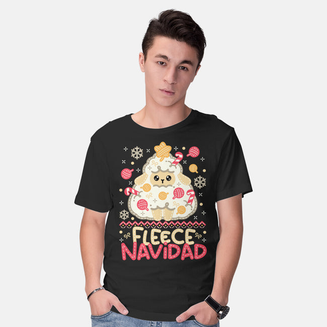 Fleece Navidad Ugly Sweater-Mens-Basic-Tee-NemiMakeit
