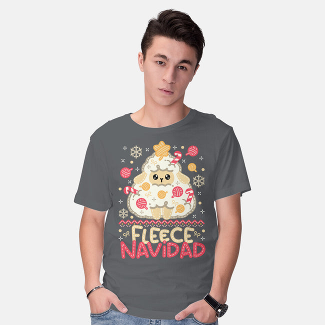 Fleece Navidad Ugly Sweater-Mens-Basic-Tee-NemiMakeit