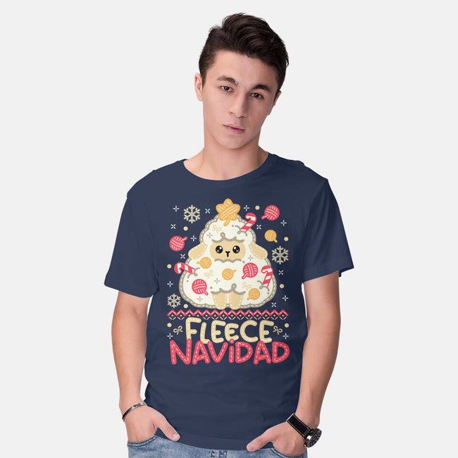 Fleece Navidad Ugly Sweater-Mens-Basic-Tee-NemiMakeit