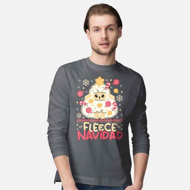 Fleece Navidad Ugly Sweater-Mens-Long Sleeved-Tee-NemiMakeit