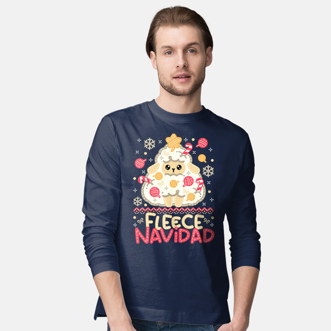 Fleece Navidad Ugly Sweater-Mens-Long Sleeved-Tee-NemiMakeit